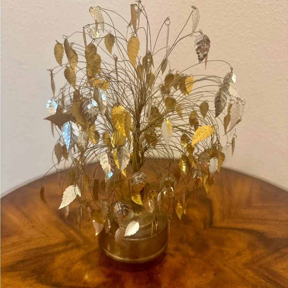 Mid-Century Modern 1960’s Metallic Dream Tree Music Box - Picture 5 of 10